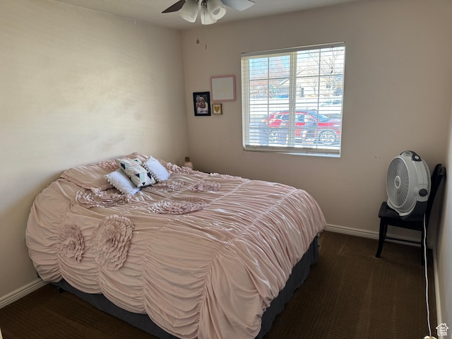 4625 W Harvey Blvd, Cedar Hills, UT 84062 - bedroom featuring baseboards and ceiling fan