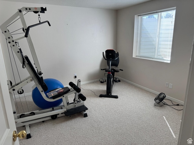 4625 W Harvey Blvd, Cedar Hills, UT 84062 - exercise area with baseboards and carpet floors