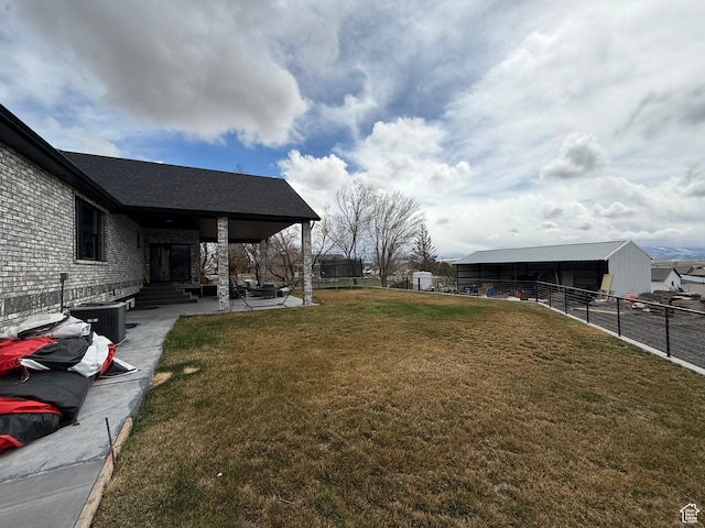 340 E 300 N, Moroni, UT 84646 - view of yard with cooling unit, a patio, entry steps, and an outbuilding