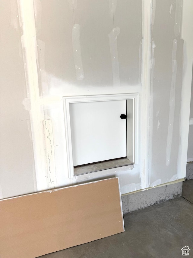 interior details with concrete floors