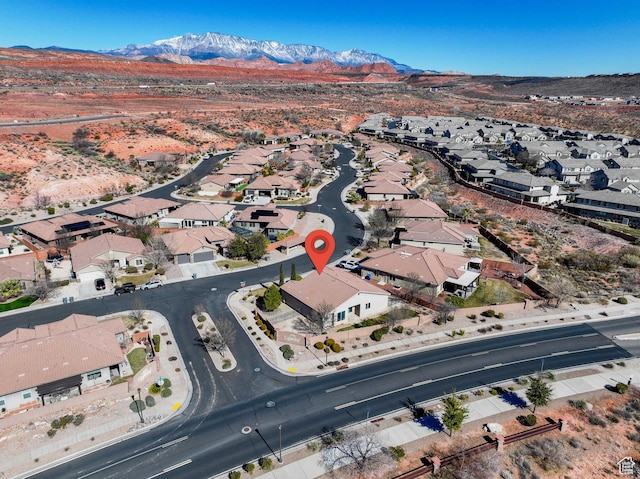 954 N Ocotillo Dr, Washington, UT 84780 - birds eye view of property with a mountain view and a residential view