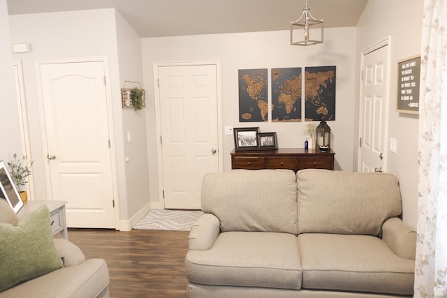 1751 E 1130 S, Spanish Fork, UT 84660 - living room with dark wood-style floors and baseboards