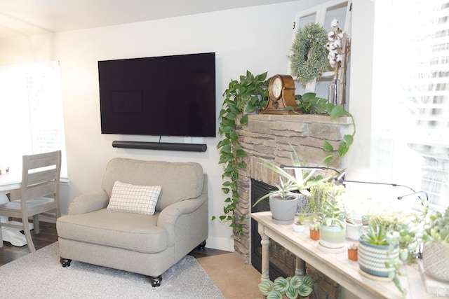 1751 E 1130 S, Spanish Fork, UT 84660 - living area with a fireplace
