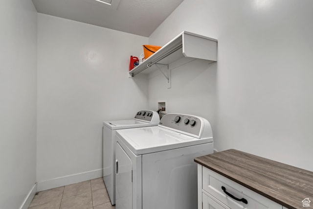 138 N Valcrest Dr, Saratoga Springs, UT 84045 - laundry room with light tile patterned floors, baseboards, and washer and dryer