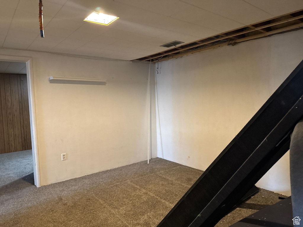 810 E Maple St N, Mapleton, UT 84664 - finished basement with carpet floors and visible vents