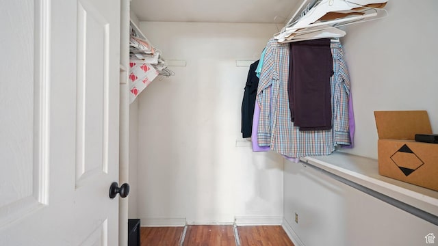 5488 S Hollow Springs Cir W, Murray, UT 84123 - walk in closet with wood finished floors