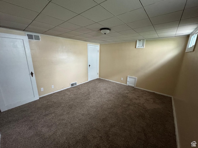 26 Sylvia Dr N, South Ogden, UT 84405 - below grade area featuring carpet flooring, visible vents, and baseboards
