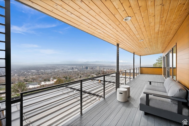 828 E Northcrest Dr, Salt Lake City, UT 84103 - deck featuring a view of city