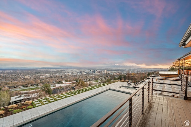 828 E Northcrest Dr, Salt Lake City, UT 84103 - view of balcony at dusk
