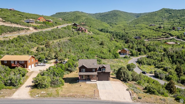 8374 E Lake Pines Dr Unit 269, Heber City, UT 84032 - aerial view of property and surrounding area with a mountain backdrop and a forest