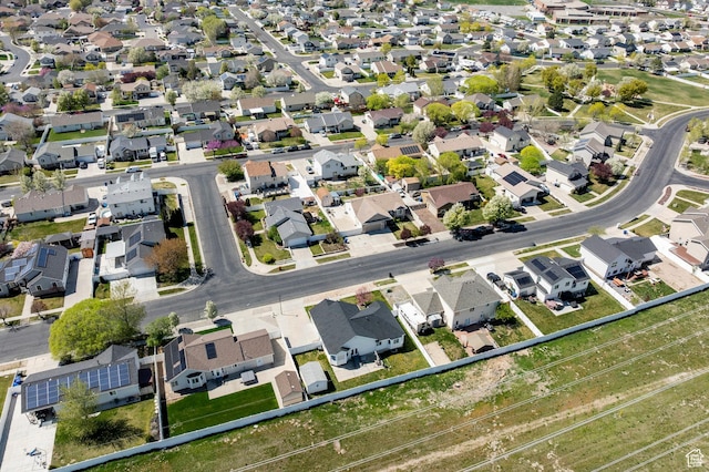 drone / aerial view featuring a residential view