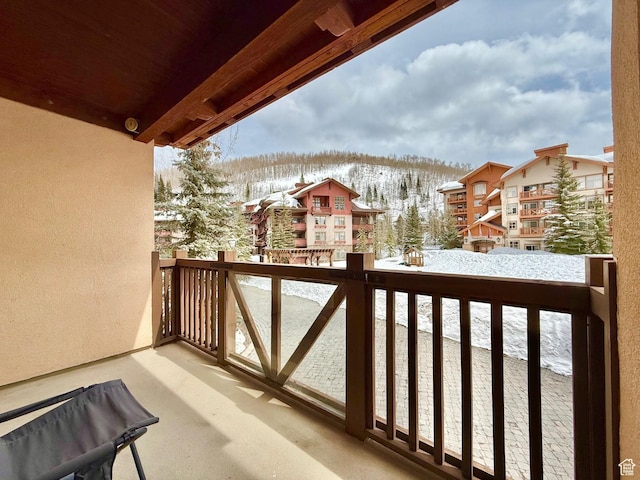 12080 E Big Cottonwood Rd Unit 214, Brighton, UT 84121 - snow covered back of property with a mountain view