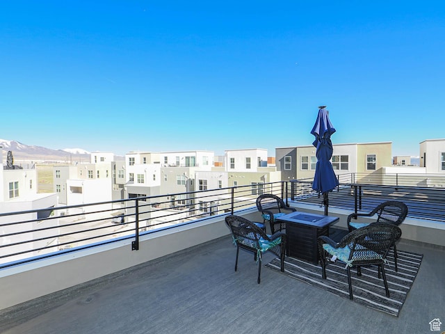 10638 S Pipestone Way W Unit 136, South Jordan, UT 84009 - view of patio featuring a balcony and a residential view