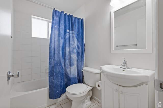 650 N 300 W Unit 231, Salt Lake City, UT 84103 - full bath with tile patterned floors, toilet, vanity, and shower / bath combo
