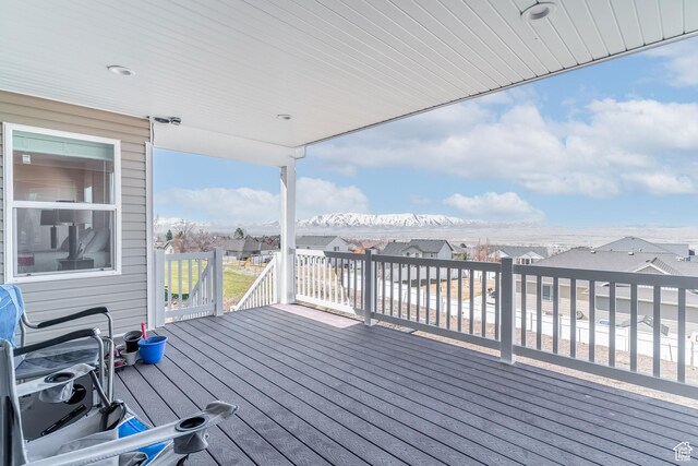 437 N 800 E, Hyde Park, UT 84318 - deck featuring a mountain view