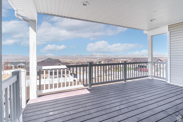 437 N 800 E, Hyde Park, UT 84318 - wooden terrace featuring a residential view