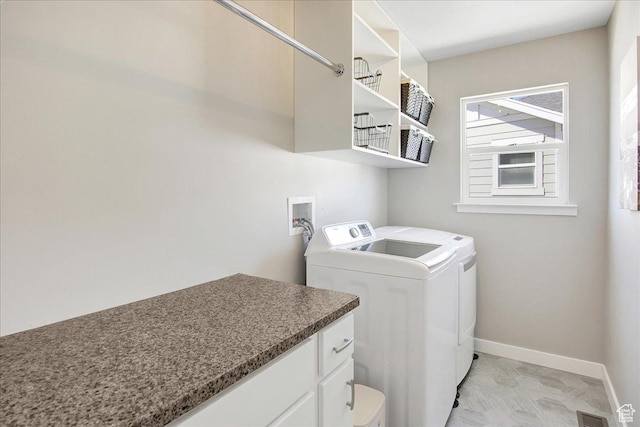5197 W Copeland Dr S, Herriman, UT 84096 - clothes washing area featuring baseboards, washer and dryer, laundry area, and visible vents