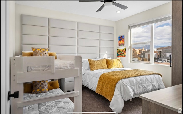 875 W Akoya Pearl St Unit 303, St George, UT 84790 - bedroom with carpet flooring and a ceiling fan