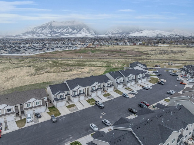 864 N Gleneagles Ct W, Tooele, UT 84074 - birds eye view of property with a residential view and a mountain view
