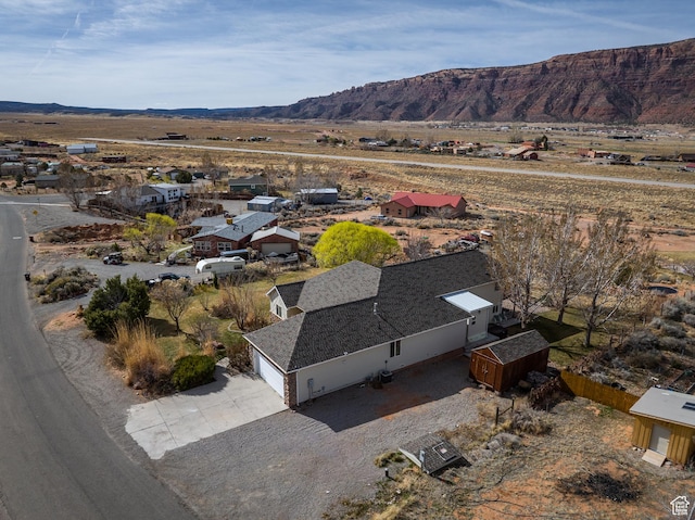 98 E Mt Peale Dr, Moab, UT 84532 - birds eye view of property featuring a mountain view