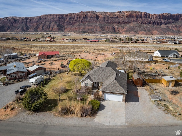 98 E Mt Peale Dr, Moab, UT 84532 - bird's eye view with a mountain view