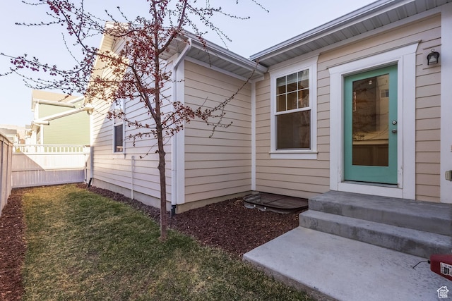 6321 W Moon Valley Dr, South Jordan, UT 84009 - exterior space with fence and a lawn
