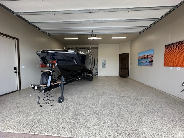 5024 W Nashoba Trl Unit 74, Hurricane, UT 84737 - garage with electric panel and a garage door opener