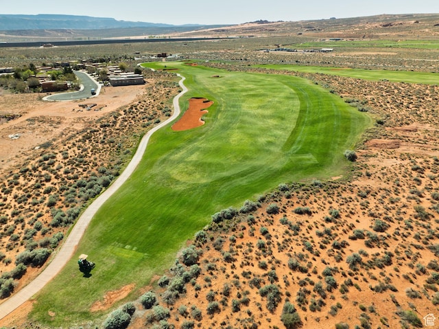 5024 W Nashoba Trl Unit 74, Hurricane, UT 84737 - drone / aerial view featuring a mountain view and view of golf course