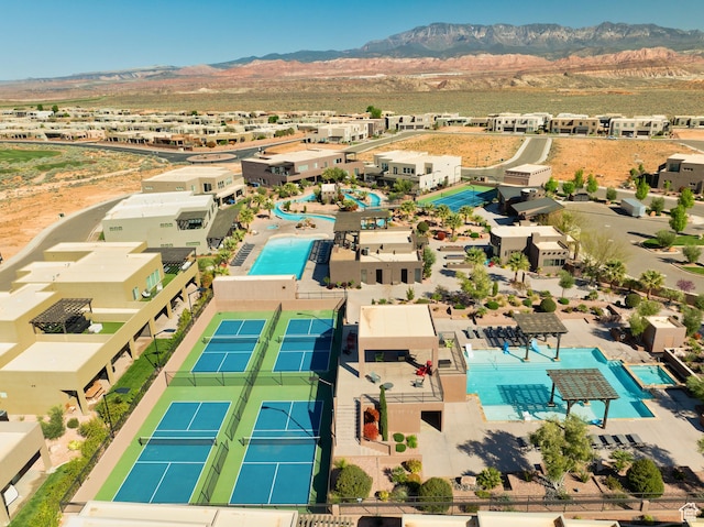 5024 W Nashoba Trl Unit 74, Hurricane, UT 84737 - birds eye view of property with a mountain view