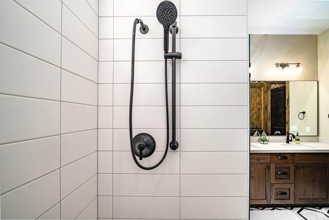 5024 W Nashoba Trl Unit 74, Hurricane, UT 84737 - full bathroom featuring vanity and a tile shower