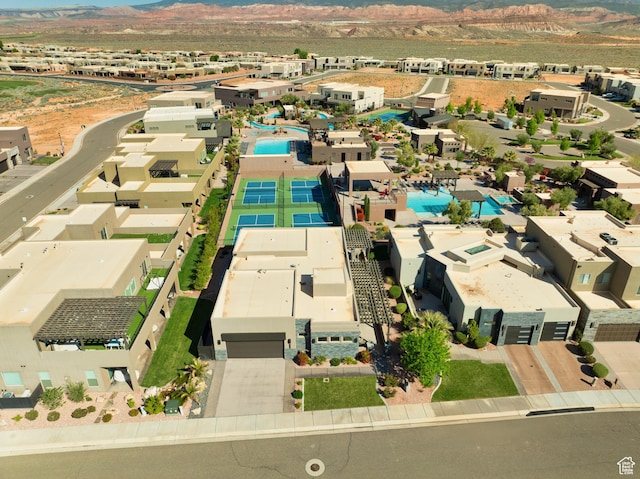 5024 W Nashoba Trl Unit 74, Hurricane, UT 84737 - aerial view featuring a residential view and a mountain view