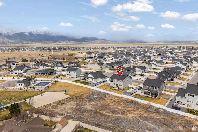988 E Harrier St N, Eagle Mountain, UT 84005 - bird's eye view with a residential view and a mountain view