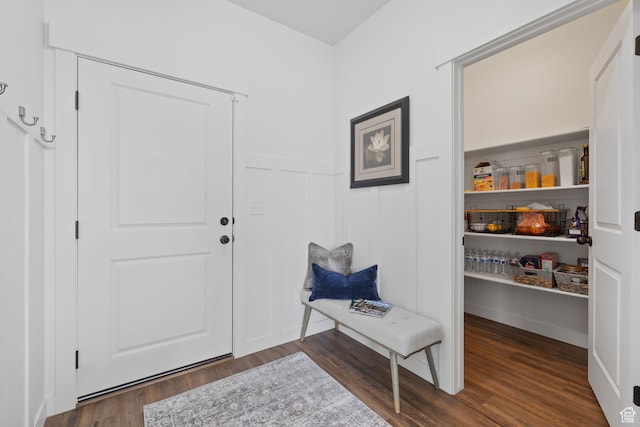 988 E Harrier St N, Eagle Mountain, UT 84005 - interior space featuring a wainscoted wall and wood finished floors