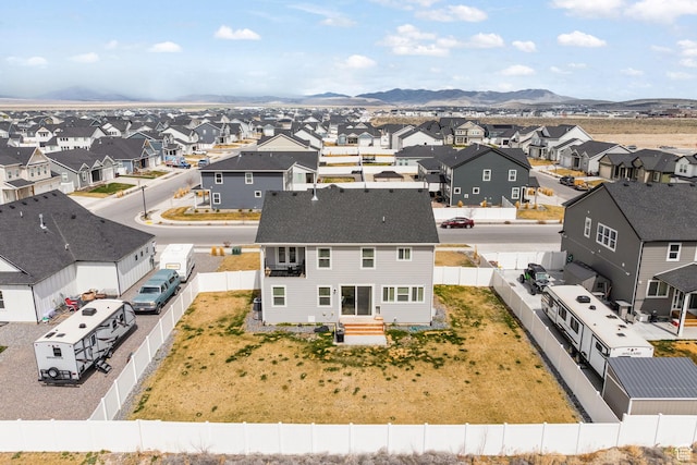988 E Harrier St N, Eagle Mountain, UT 84005 - aerial view featuring a mountain view and a residential view