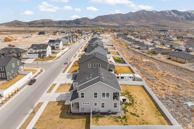 988 E Harrier St N, Eagle Mountain, UT 84005 - bird's eye view featuring a mountain view and a residential view