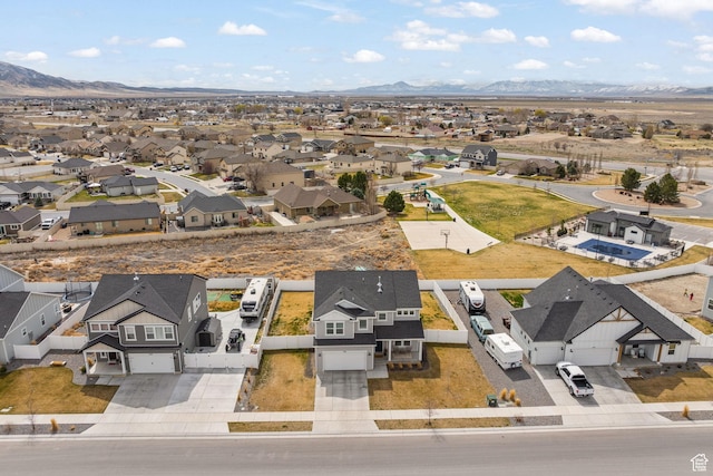 988 E Harrier St N, Eagle Mountain, UT 84005 - bird's eye view with a residential view and a mountain view