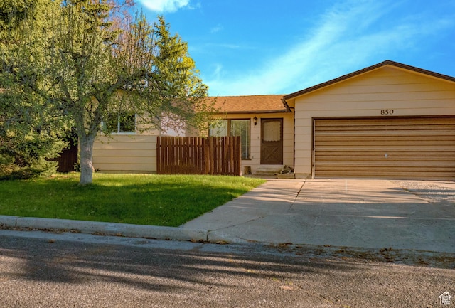 850 W 370 S, Logan, UT 84321 - ranch-style house with an attached garage and concrete driveway