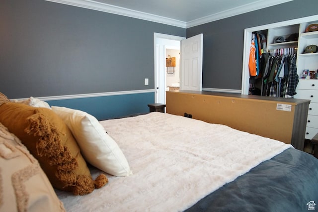 7598 S 2290 W, West Jordan, UT 84084 - bedroom with a closet and ornamental molding