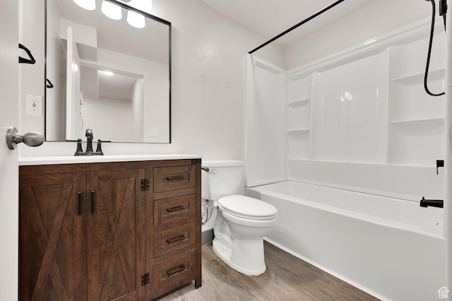 2080 E Colette St, Lake Point, UT 84074 - bathroom with vanity, wood finished floors, and shower / washtub combination