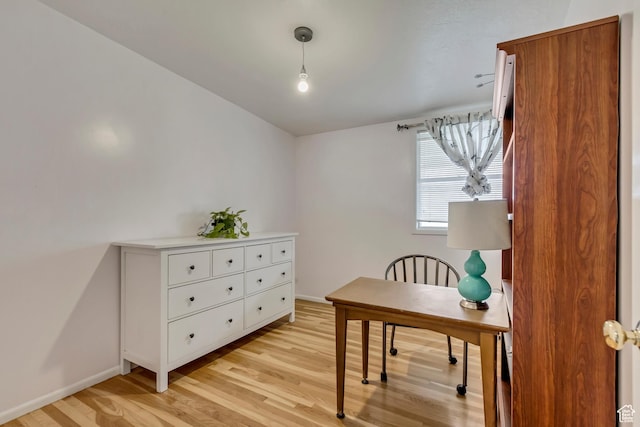 1055 E Chevy Chase Dr S, Murray, UT 84117 - office area featuring baseboards and light wood-style floors
