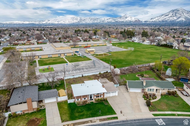 1055 E Chevy Chase Dr S, Murray, UT 84117 - aerial view with a mountain view and a residential view