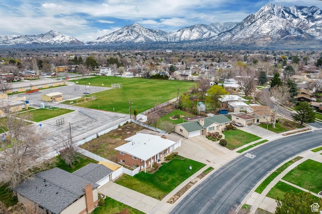 1055 E Chevy Chase Dr S, Murray, UT 84117 - birds eye view of property featuring a mountain view and a residential view