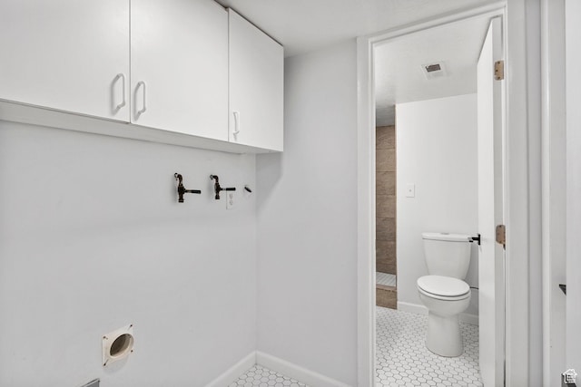 2928 S 575 W, Bountiful, UT 84010 - washroom with cabinet space, visible vents, baseboards, and hookup for an electric dryer