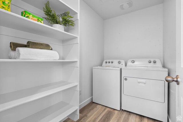 1596 S 3740 E Unit 1358, Spanish Fork, UT 84660 - laundry room with separate washer and dryer, light wood finished floors, and baseboards