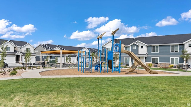 1596 S 3740 E Unit 1358, Spanish Fork, UT 84660 - community playground featuring a lawn and a residential view