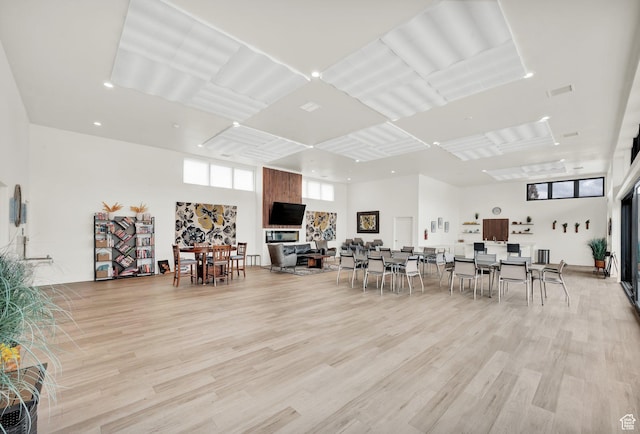 misc room featuring light wood-type flooring