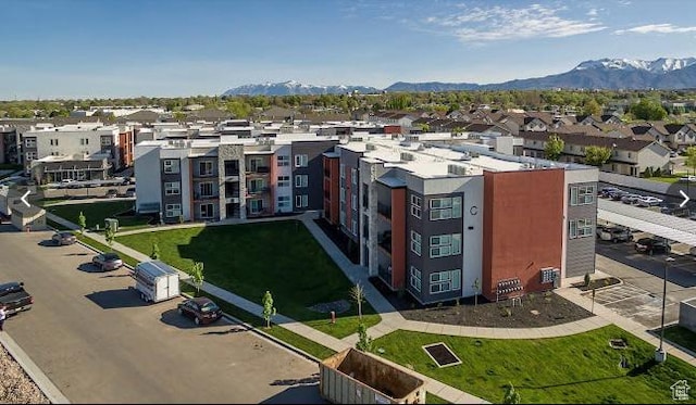875 S Depot St E Unit C307, Clearfield, UT 84015 - birds eye view of property with a residential view and a mountain view