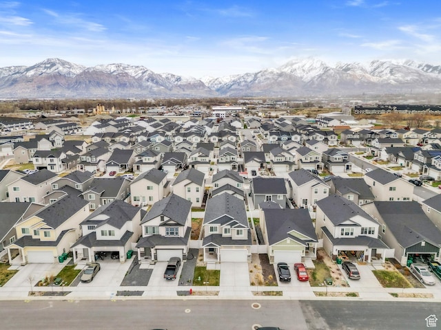 1710 S Prevedel Dr, West Haven, UT 84401 - birds eye view of property with a residential view and a mountain view