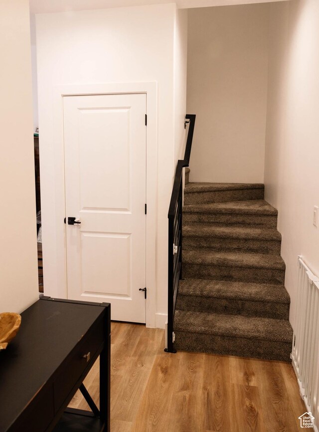 686 N 275 W Unit 1, La Verkin, UT 84745 - staircase with radiator and wood finished floors