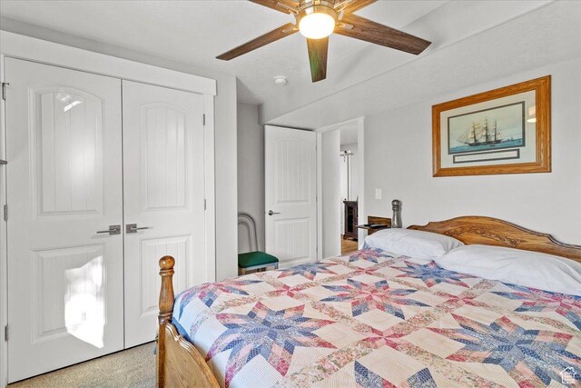 14440 N 11740 E, Mount Pleasant, UT 84647 - bedroom featuring a closet and ceiling fan